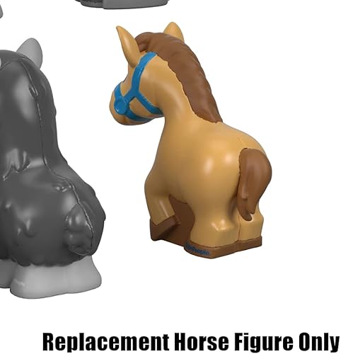 Miniatura 4 de Pieza de repuesto para Fisher-Price Little People Farm Animal Friends - GFL21  Figura de caballo marrón claro de repuesto