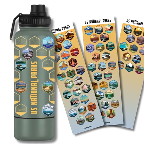 National Parks Stainless Steel Water Bottle with Secret Compartment –