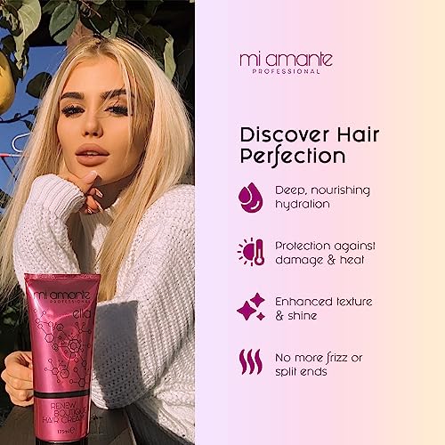 Mi Amante ella Renew Nourish and Protect Hair Cream for All Hair Types 175ml, original, 175 ml (Pack of 1) - Image 2