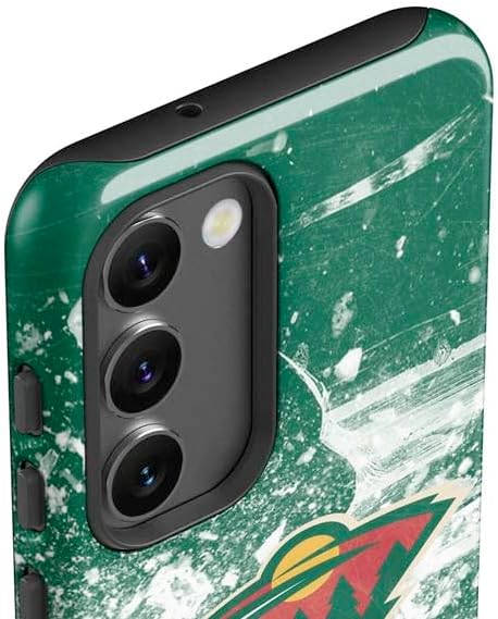 Skinit Pro Phone Case Compatible with Galaxy S23 Plus - Officially Licensed NHL Minnesota Wild Frozen Design