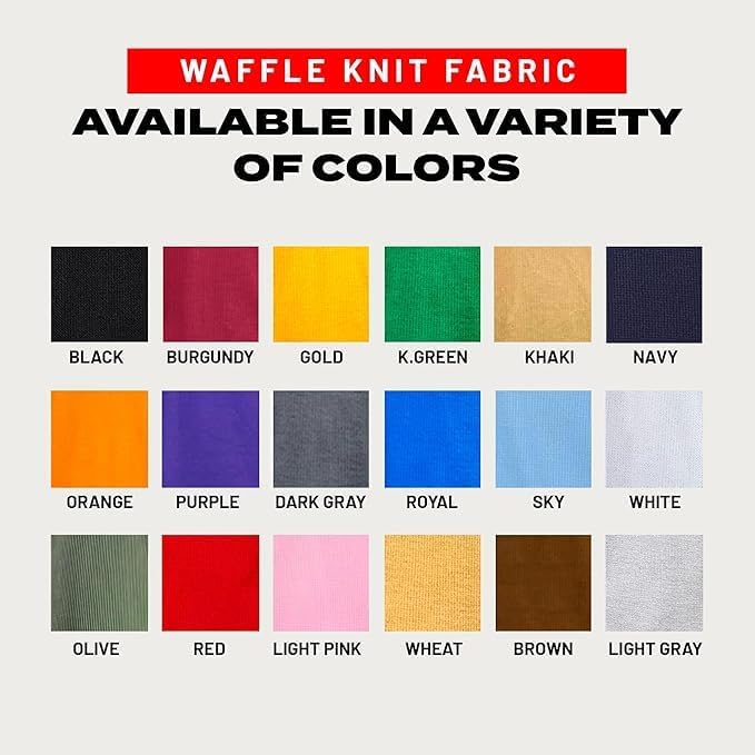 Access Men’s Heavyweight Thermal Shirt Crew Neck, Waffle Knit Long Sleeve Base Layer for Cold Weather - Image 4