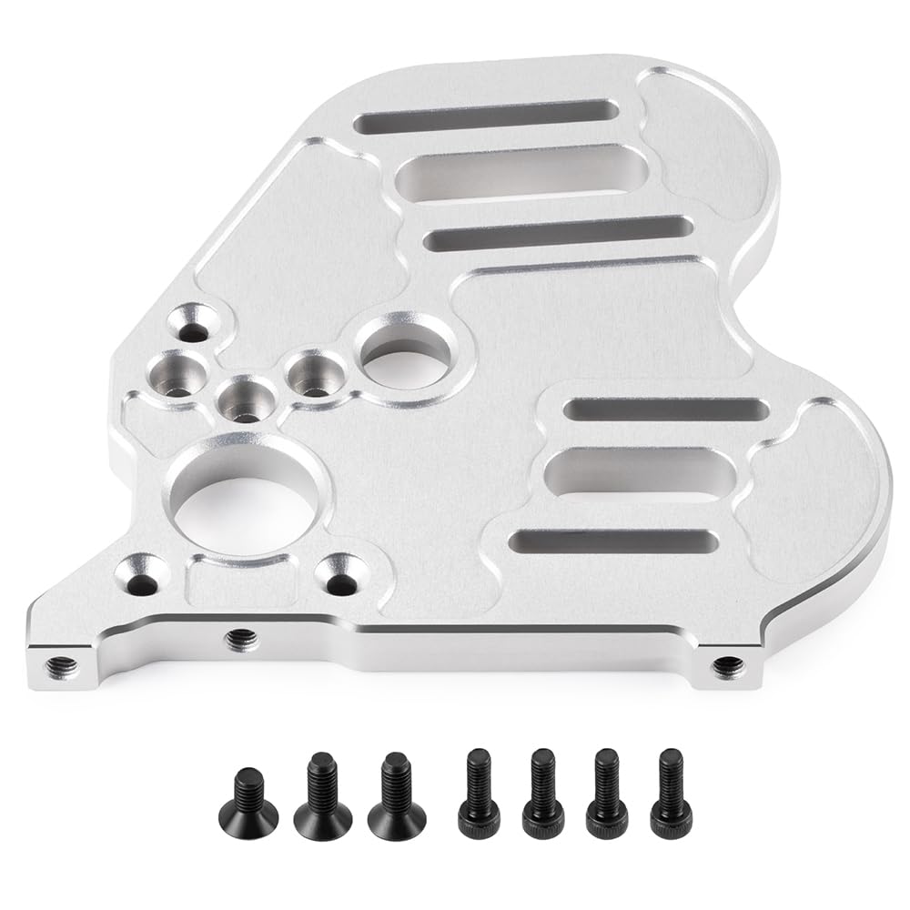 MORLORDY CNC RC Dual Motor Mount Bracket for ARR-Ma 1/5 KRATON 8S & 1/5 Outcast 8S RC Truck Upgrade Parts (Silver)