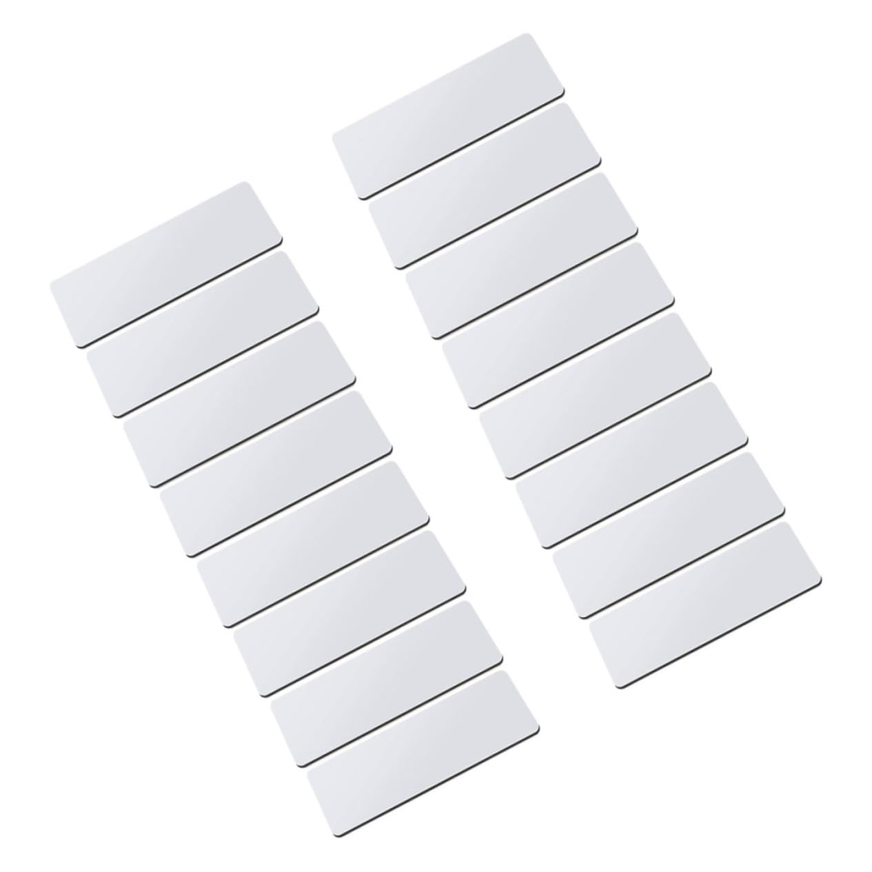 SHINEOFI 2 Sätze Personalisiertes Arbeitsabzeichen Personalisiertes Namensschild Leer Magnetische Namensschilder Wiederverwendbar Stift Mit Namensschildern Für Schüler Metall 16 Stücke * 2