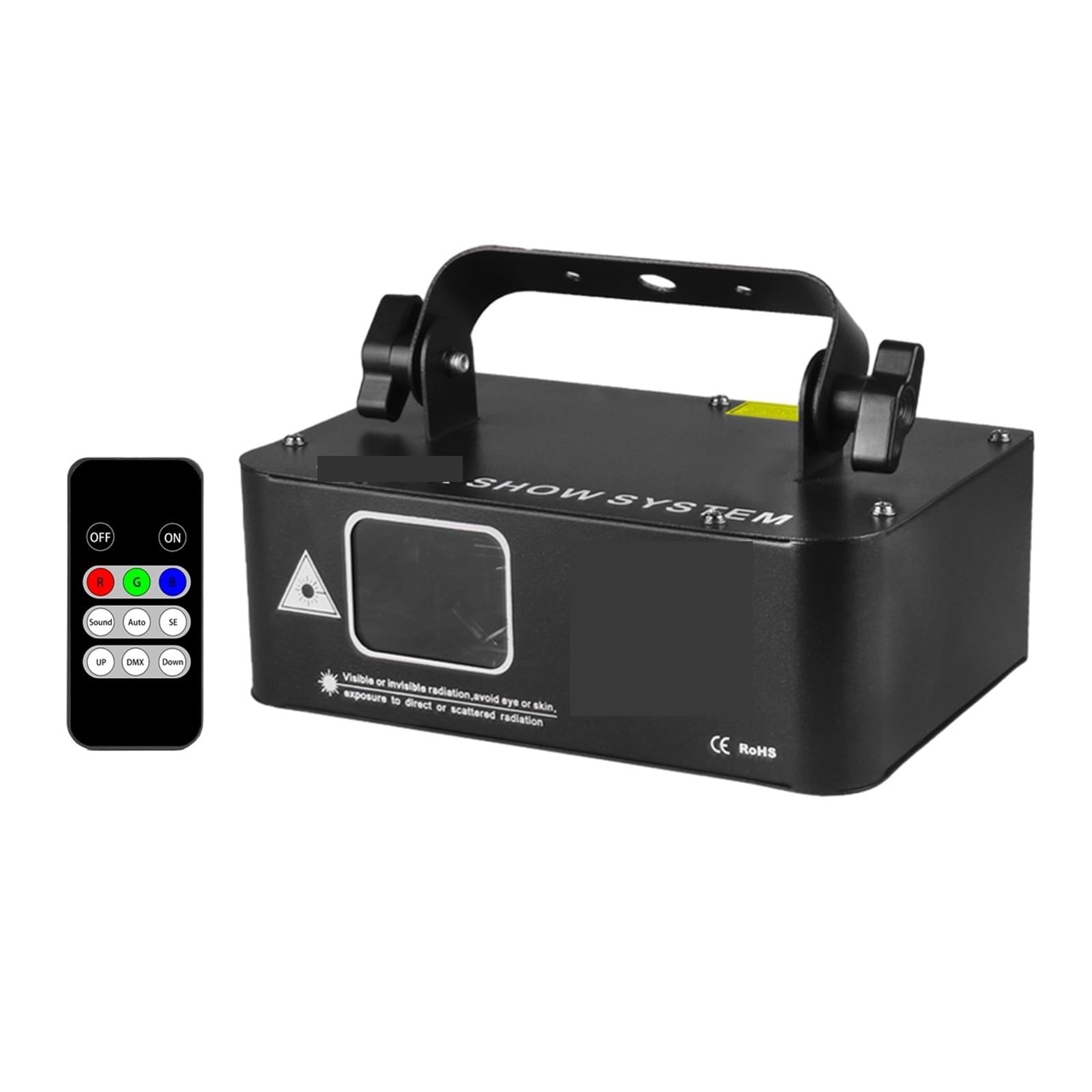 Proyector de escáner línea haz RGB 500mw, DJ, discoteca, efecto iluminación escenario, fiesta baile, boda, vacaciones, Bar, Club, luces(With Remote)