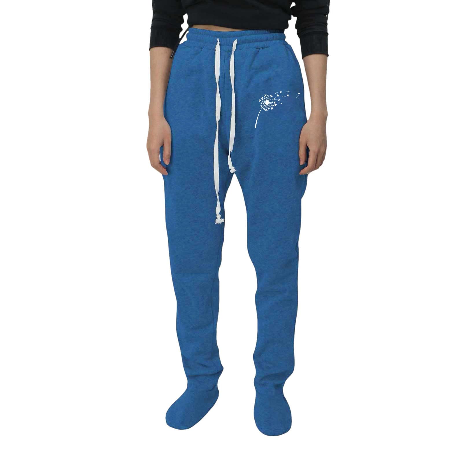 Pantalon de Yoga décontracté pour Femmes, Bas de Pyjama Confortable, Jambe Droite, Cordon de Serrage, Respirant, Bloc de Couleurs, Pantalon de survêtement