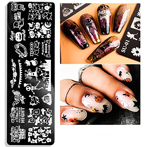 Placa de estampagem de unhas, kit de 6 peças de carimbo de unhas da Danneasy, modelo de manicure com
