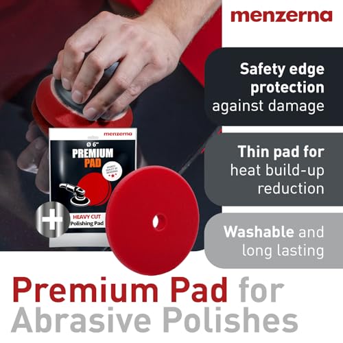 Image of menzerna Deep Scratch Remover Kit I Car polishing Set with Menzerna Heavy Cut 1000 (8oz) and 6 Inch Polishing Pad I Deep Scratch Remover Kit for All Types of Vehicles