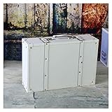 GYMEIJYG Almacenamiento De Maletas De Cuero Sintético, Estuche De Transporte De Cuero De Gran Capacidad Caja De Almacenamiento Antigua Caja De Artículos Decorativos para Estudio Vestido