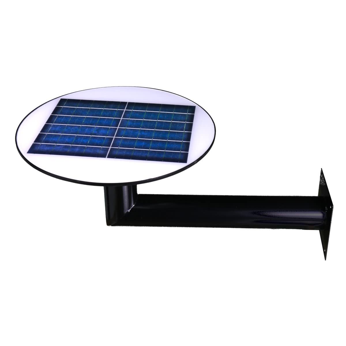 Jandei - Farola Solar LED 1500 Lúmenes, para Exterior IP65, Batería 12.000 mAH, Mando Incluidos, Sensor de Movimiento 6-8m, Iluminación Blanco Neutr 4200K, Parque, Jardín, Patio, Calles