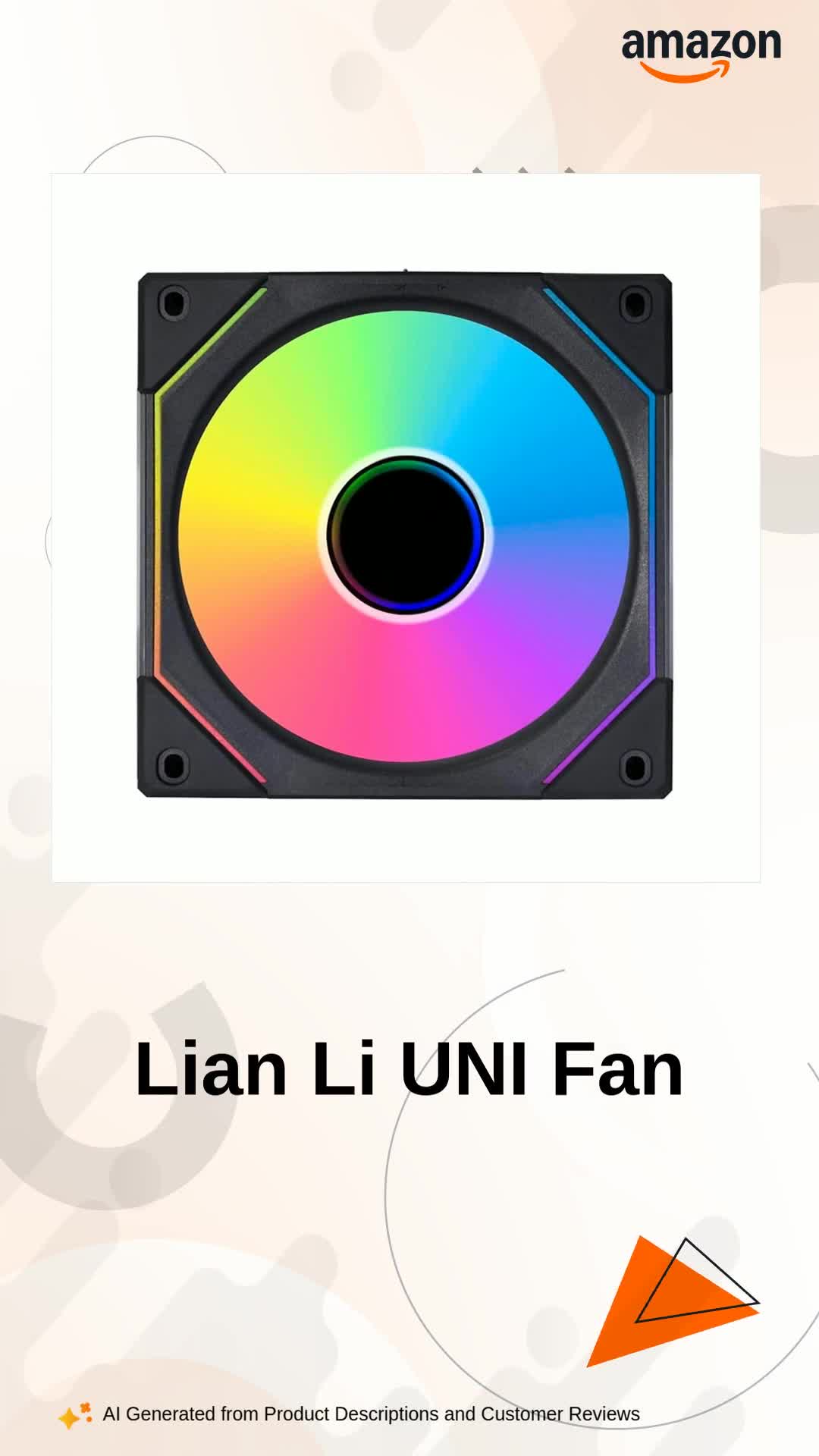 Lian Li UNI Fan SL Infinity 120 RGB Case Fan Triple Pack - Black