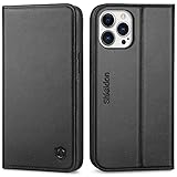 SHIELDON Case for iPhone 13 Pro Max 5G, Genuine Leather Wallet Case Magnetic Folio Shockproof Cover...