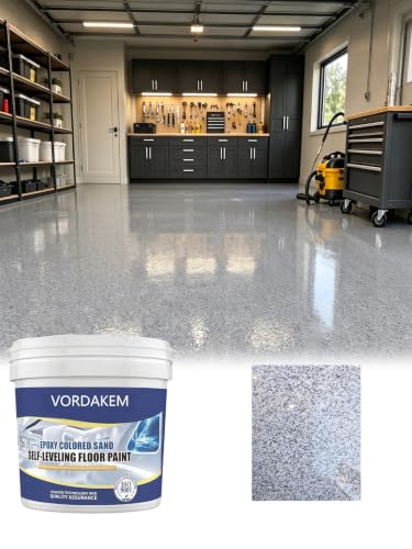 175 Fl Oz Self-Leveling Epoxy Colored Sand Floor Paint for Concrete