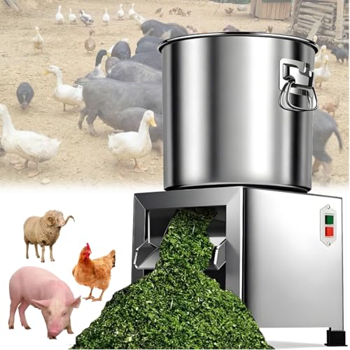 Processore di alimentazione per pollame, Tritatutto commerciale per verdure, frantoio per allevamento domestico per bestiame e fattorie, Attrezzature agricole durevoli per una preparazione efficiente