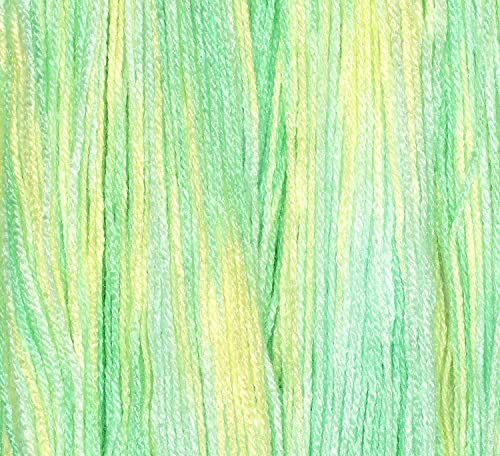 Image of M.G ENTERPRISE Microrangoli Knitting Yarn Wool, Apple Green 200 GMS Woolen Crochet Yarn Thread. Best Used with Knitting Needles, Crochet Needles-KP Art-DIJ