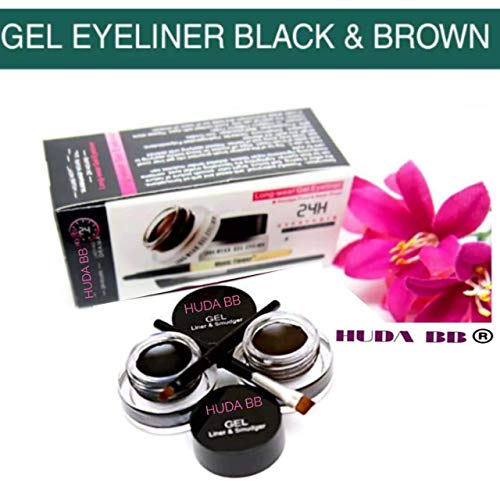 HUDA BB® Water Proof Long-wear Gel Eyeliner (Black and Brown) - Image 3