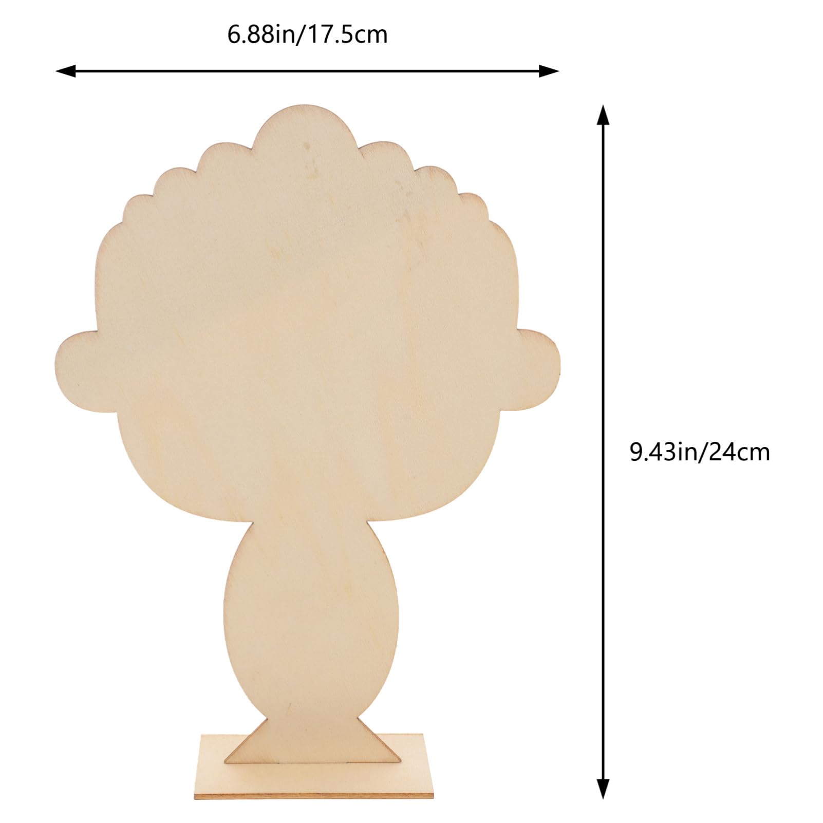 VILLCASE Unique Clay Making Boards 5pcs Wood Pottery Boards Clay Backing for Artists