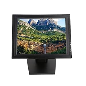 YUYANSHOP 15/17-inch HDMI Resistive Touch Screen Monitor, POS LED Monitor w/VGA HDMI Port and Cable for Office Retail Restaurant Bar Gym Warehouse (15 inch)