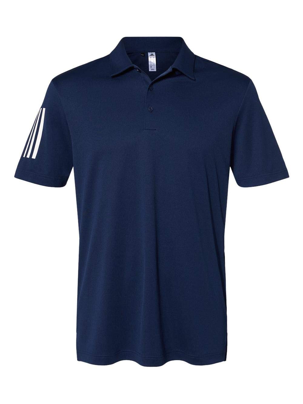 adidas - Floating 3-Stripes Sport Shirt - A480-3XL - Team Navy Blue/White
