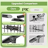 Hanured® 5 Stück Garten zaun für draußen, Dekorativer Gartenzaun mit Tor, Metall Steckzaun für Hund, 81 cm(H) X 3,5 m(L)