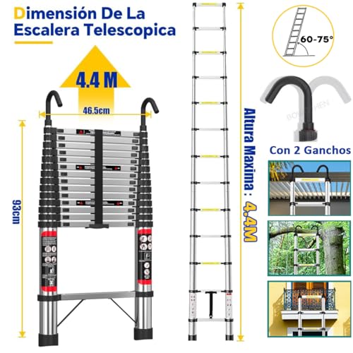 Escalera de extensión de 3 metros 23 Imagen adicional