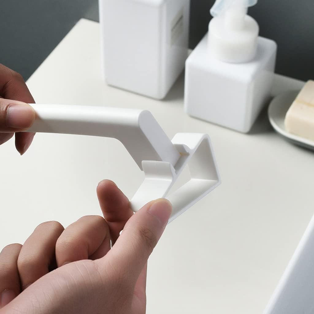 Single Rod Over Door Towel Rack Holders for Kitchen Bathroom Fit On Over Cabinet Cupboard Door No Punching