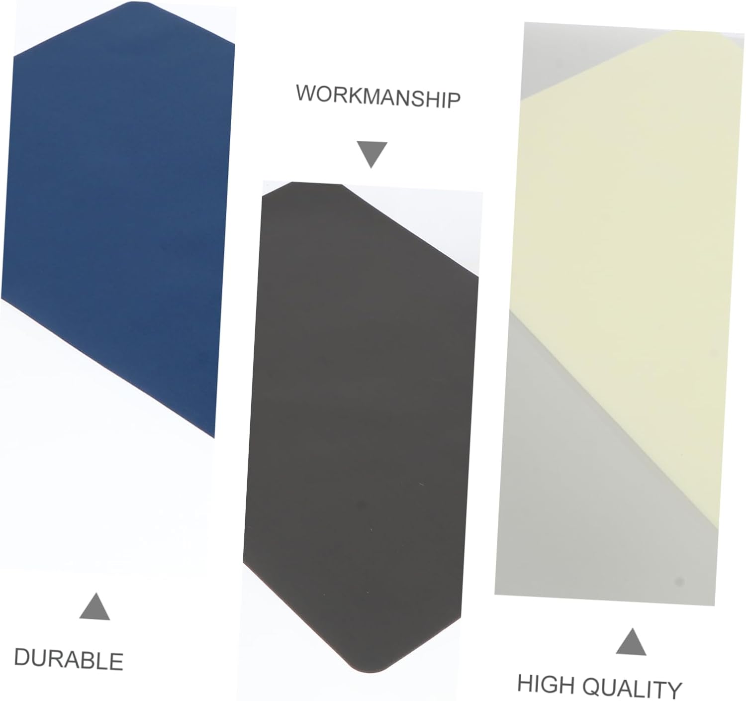TEHAUX 3pcs Non-Skid Silicone Table Mats for Painting and Writing Random Colors for Study Exam Practice and Arts Crafts