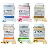 Angeland Jelly Mask for Facials Professional, Hydrating & Moisturizing Peel-Off Natural Gel Face Mask SkinCare, Professional Spa Use Jelly Face Masks, Deep Hydration & Glow 23 Fl Oz (6 Pack)