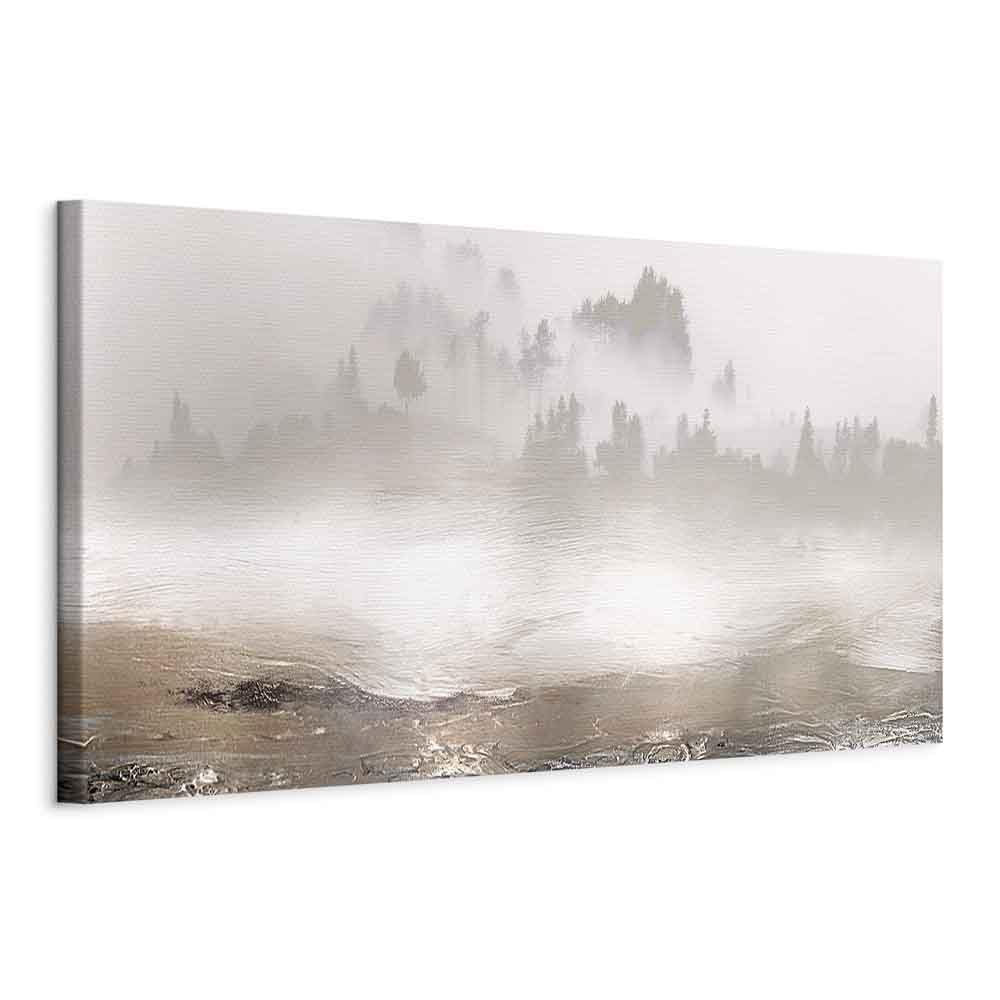 murando - Cuadro en Lienzo Bosque 150x50 cm Impresión de 1 Pieza | Tejido no Tejido Artística Imagen Gráfica Decoracion de Pared Naturaleza Paisaje Árbol Abstracto