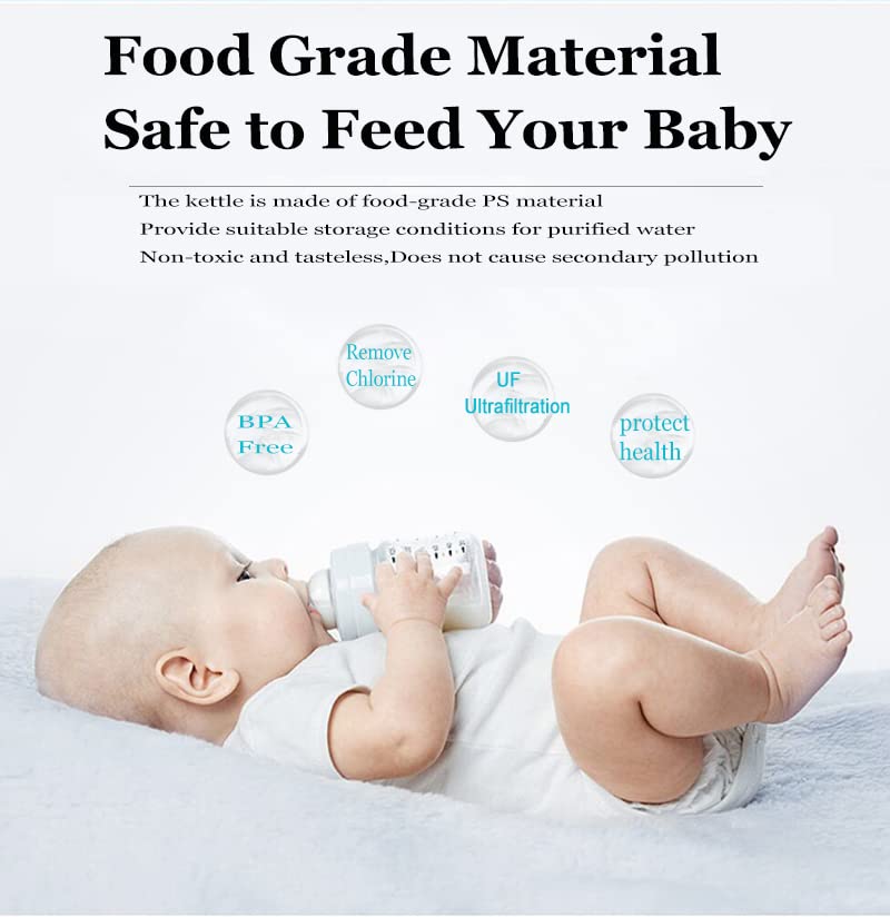 Miniatura 4 de Jarra de filtro de agua jarra alcalina de filtro de agua DERMALL filtro de agua de cocina capacidad de 42 L mejora el PH 2 filtros incluidos filtro