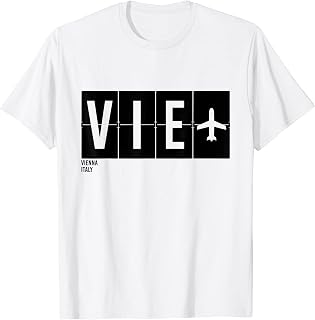 VIE Vienna Italy Airport Code International Travel T-Shirt