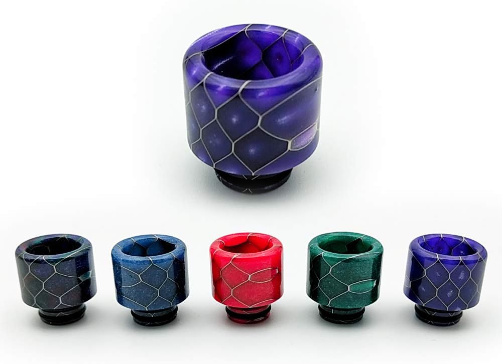 Myuanc 510 Drip Tip for TFV8 Baby Beast TFV12 Baby Prince Crown 2 3 Valyrian 2 Sub ohm RDA Crown 4 mesh coofire Mini Zenith melo Mouthpiece (Dark Blue)