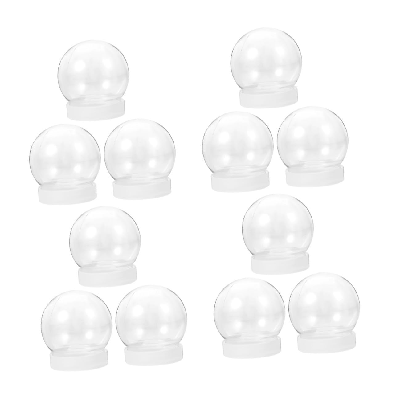 Esferas transparentes HAMPPLIES de 150ml para decorar tu árbol de Navidad en familia