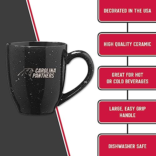 Image of Rico Industries NFL Football 16 oz Team Color Laser Engraved Speckled Ceramic Coffee Mug