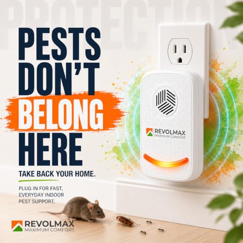 Image of RX-78, Ultrasonic Pest Control Repeller - Electronic & Ultrasound, Indoor Plug-in Repellent - Get rid of - Rodents, Mice, Squirrels, Bats (6Pack)