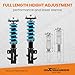 maXpeedingrods Coilover for Honda Civic 2012-2015 FG3 FB2（Non-Si）, 24 Levels Damper Adjustable Coilovers Suspension Kit, Height Adjustable T6 Upgraded Lowering Kits Blue