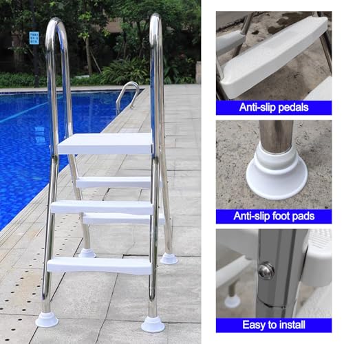 Escalera para piscina de acero inoxidable 304 miniatura 4