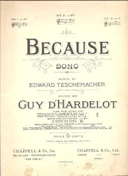 Sheet music BECAUSE SONG GUY D'HARDELOT 1939 SHEET MUSIC SHEET MUSIC 204 Book