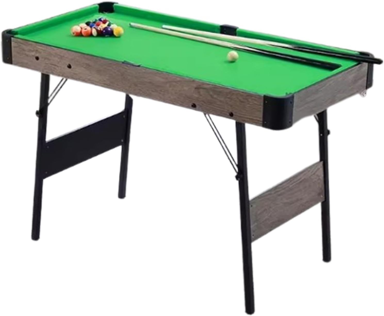 Modern Minimalist Pool Table, Sleek Design Billiard Table for Living Room, Game Room & Leisure Space