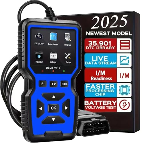 OBD2 Scanner Diagnostic Tool - Check Engine Light Code Reader, Reset Function, Data Stream, I/M Readiness, Full Features, Modes 6 & 8, for All 1996+ Vehicles, Automotriz Scanner