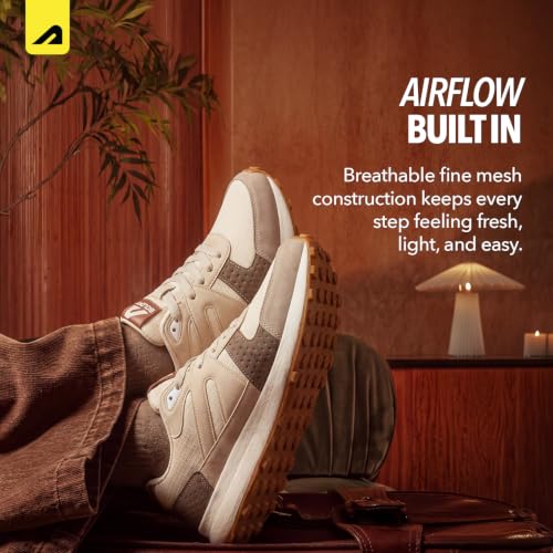 Image of Boldfit Ryder Sneakers for Man Premium PU Upper, Breathable Lightweight Mens Casual Shoes Anti-Slip TPR Sole Walking, Office, Gym Shoes & Everyday Wear Footwear