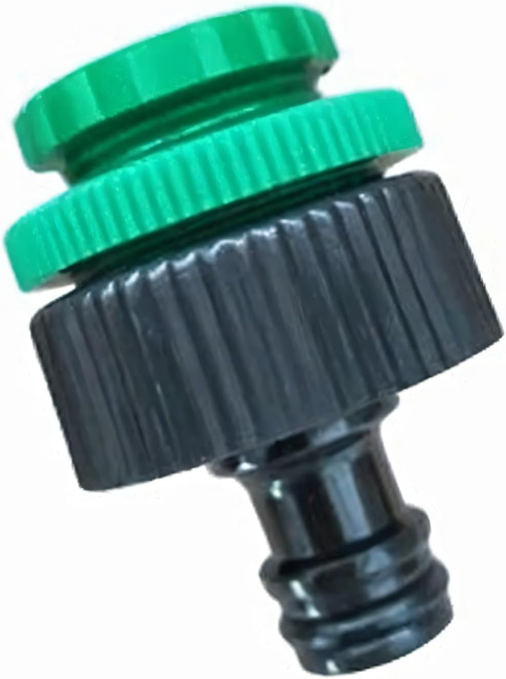 Emerald Tap Connector for Threaded Tap 1/2 and 3/4 Inch Pipe Adapter Garden Water Hose Quick Connector for Garden Hose Pipe Fitting (Green Black)