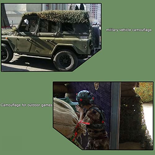 Malla de camuflaje militar para bosque y lona protectora 8