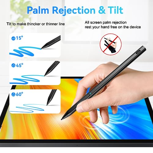 Image of Chromebook USI 2.0 Stylus for Lenovo Duet 3 Chromebook Ideapad Pen, 4096 Level Pressure Sensitive Pencil for Lenovo Chromebook Duet, ASUS Chromebook, HP Chromebook X360, Google Pixel Tablet,Black