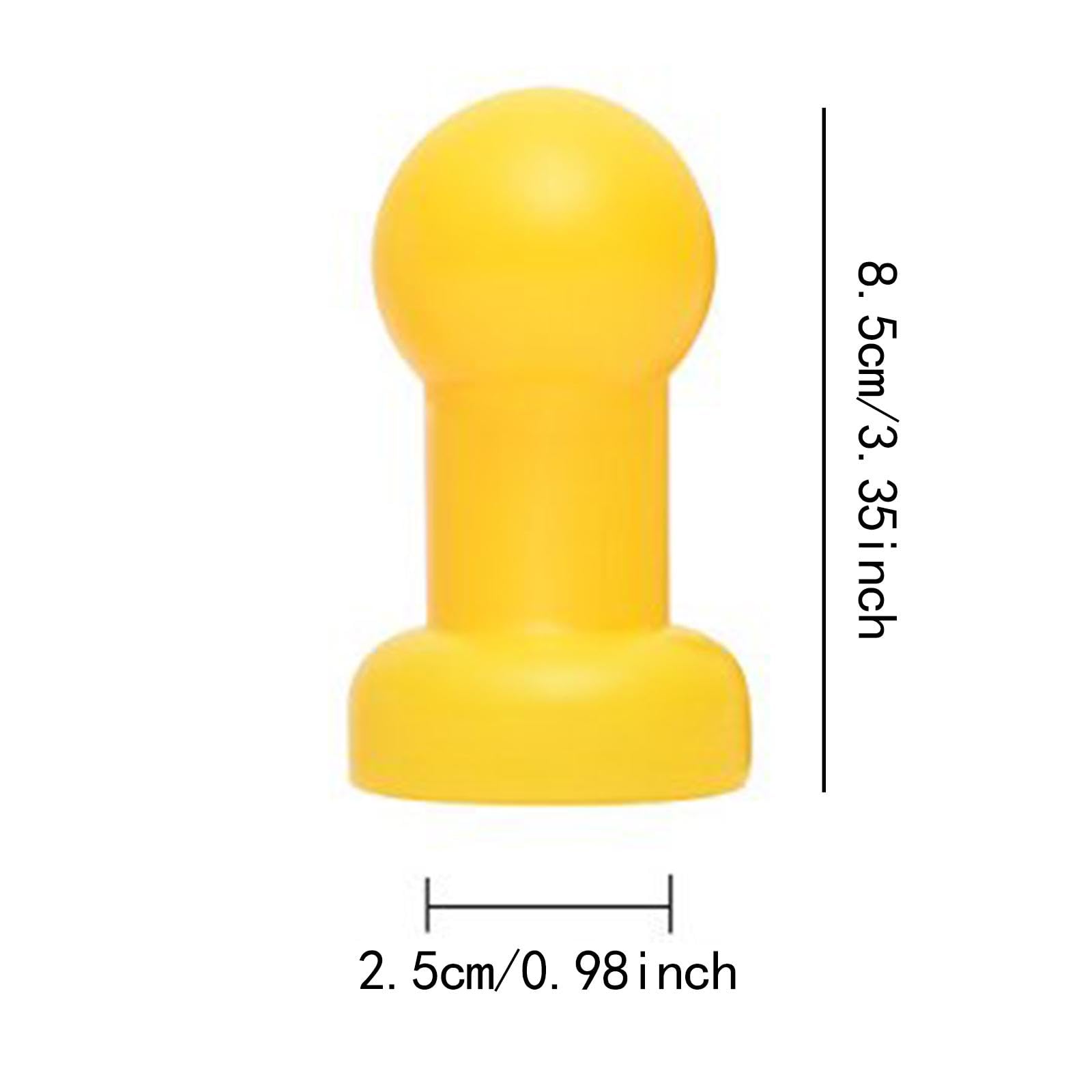 rockible 12 Pieces Trampoline Pole Caps Replacement for Iron Bed Frame Protection Replace Parts Yellow Lightweight 25mm Diameter