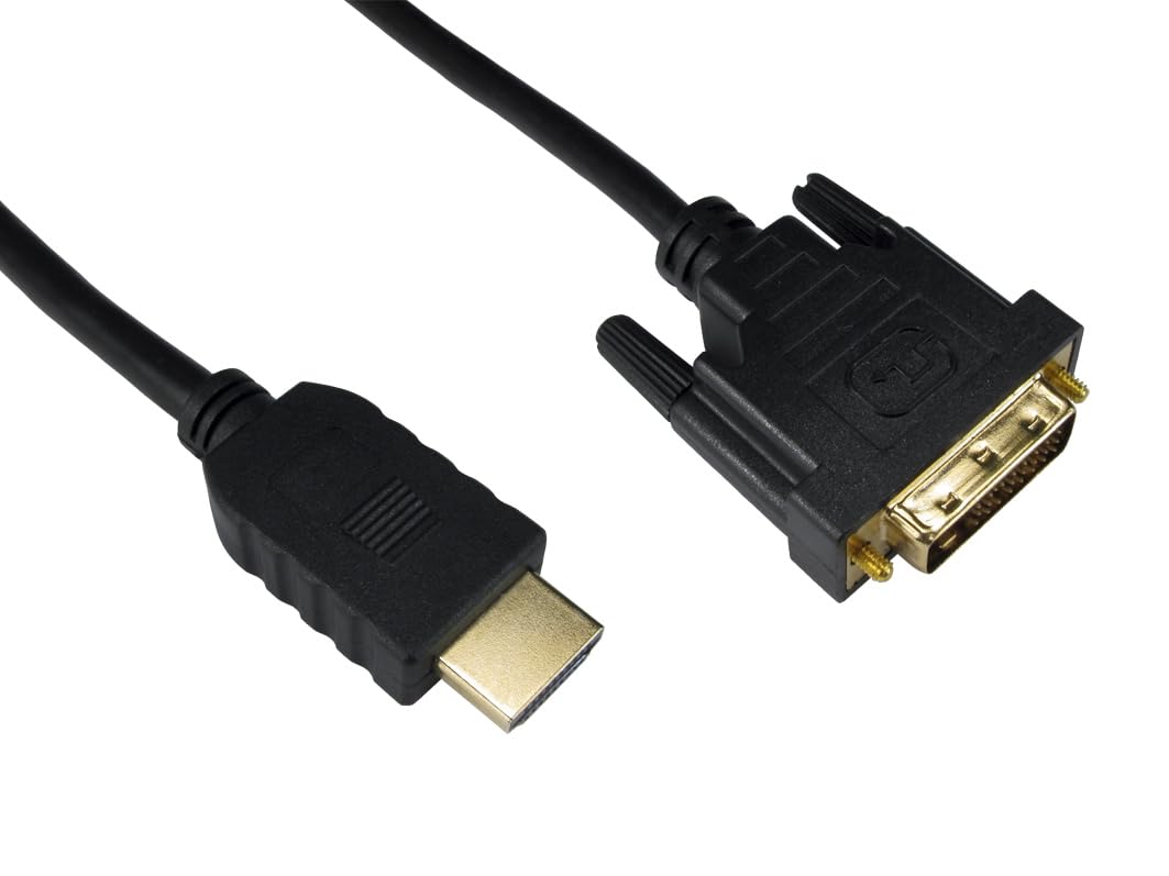 RS PRO Kabel HDMI A HDMI wtyczka B DVI-D Dual Link wtyczka 1920 x 1200 max, 5 m, czarny