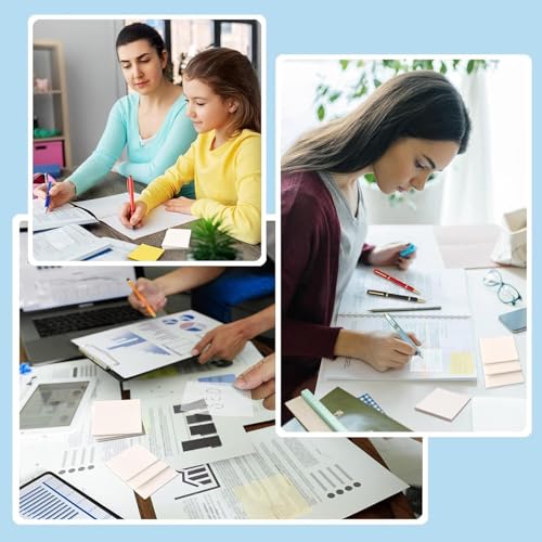 Image of Cubic White Transparent Sticky Note Pad - 150 Sheets | Reusable & Waterproof Memo Pad for Office, Study, Journaling & Planning | Smooth Writing Surface & Easy Peel Adhesive