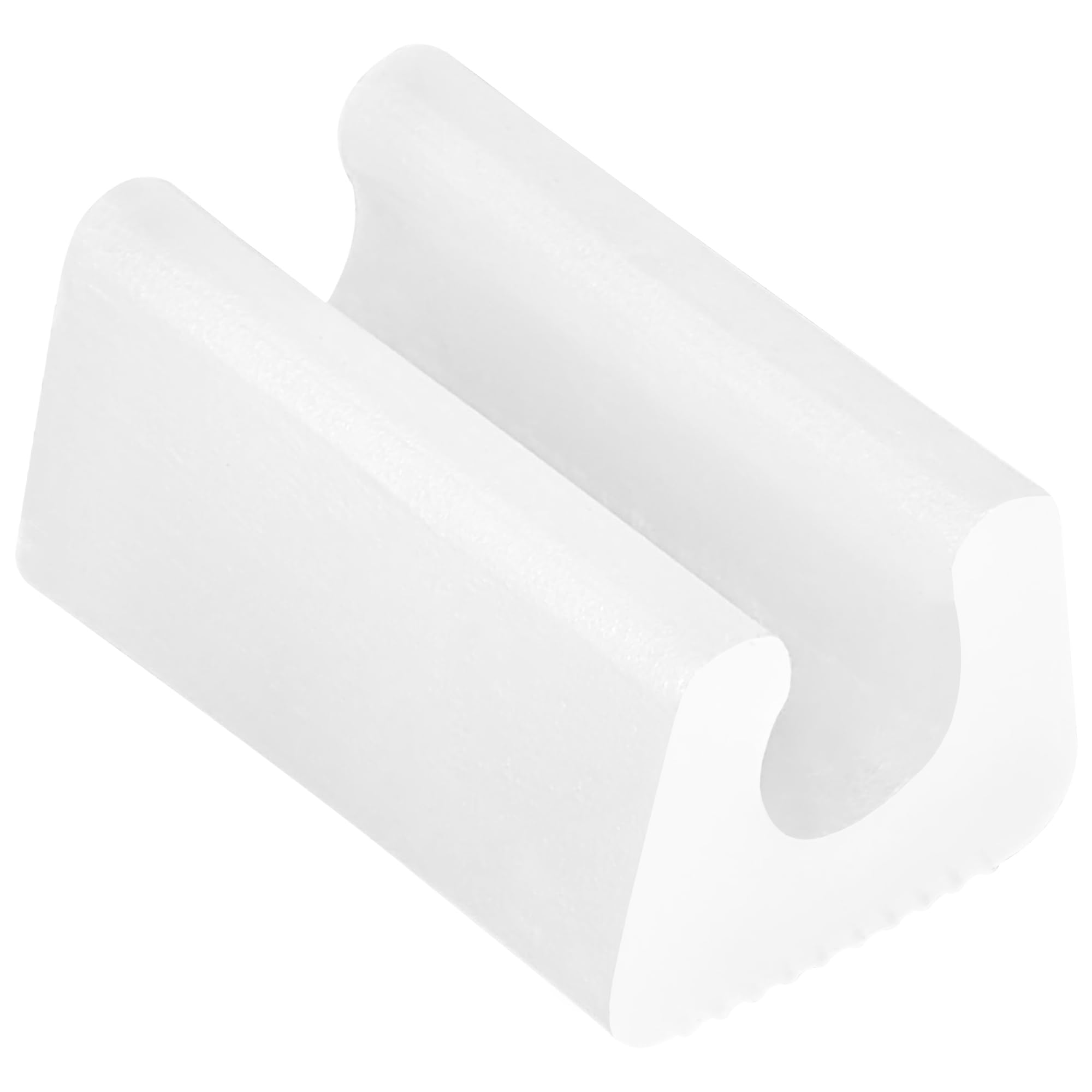 40-Pack U-Shaped Chair Leg Caps – Floor Protection Covers Pads for Round Tube Chair Legs (White, 10mm)