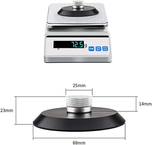 Miniatura 5 de Estabilizador de disco de vinilo Audio LP para tocadiscos con soporte de pesoabrazadera, color negro, 500332122