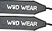 WOD Wear Wrist Wraps for Powerlifting, Strength Training, Bodybuilding, Cross Training, Olympic Weightlifting, Yoga Support - One Size Fits All (Gray/Black Stitch)