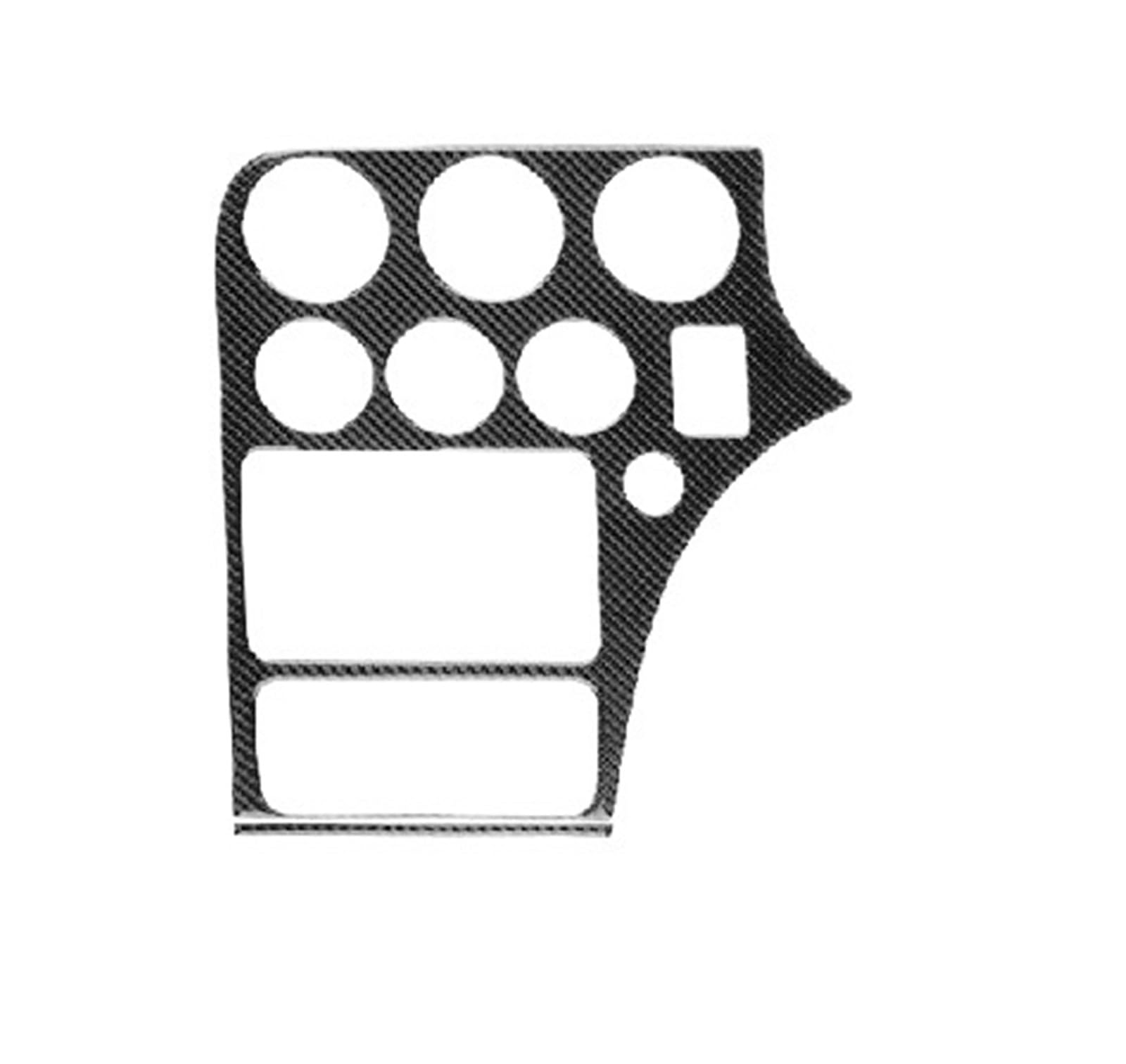 for Alfa for Romeo 159 2005-2023 LHD RHD Car Center Console Panel Frame Trim Sticker OOPUHKSY(for RHD Black)